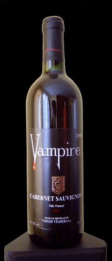 bouteille de vin Dracula