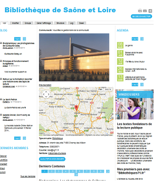 page d'accueil de la BDSL